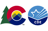 Colorado state emblem and Colorado Department of Education 