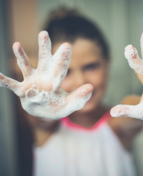 Soapy hands