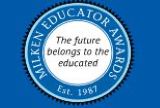 Milken Educator Award Est. 1987 The future belongs to the educated Milken Family Foundation Logo