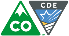 State of Colorado and Colorado Department of Education shield logo
