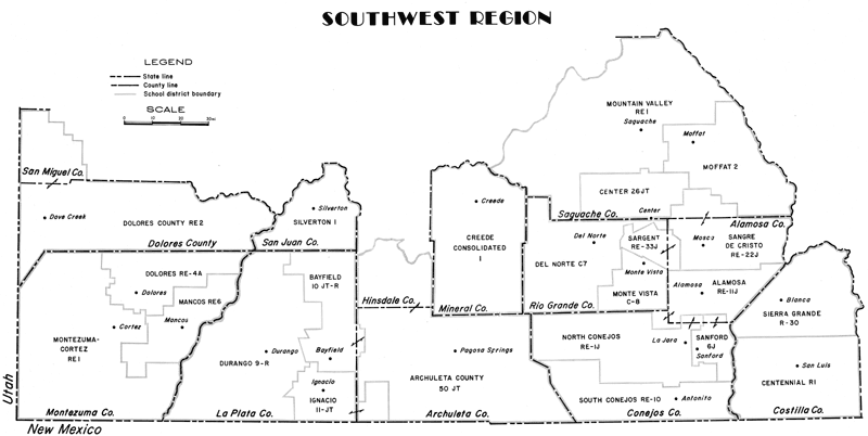 Region Map - Southwest