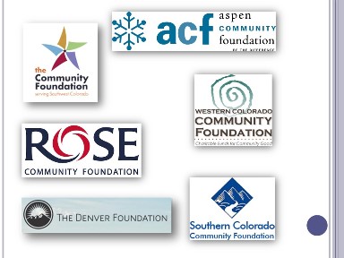graphic showing logos of community foundation funding sources