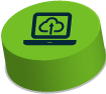 icon depicting a file being uploaded to the cloud