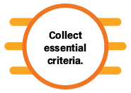 Step 2 - Collect essential criteria 