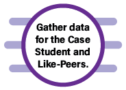 Step 4 - Gather data for the case student and like-peers