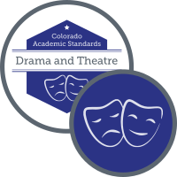 Graphic for academic standards for drama and theatre arts