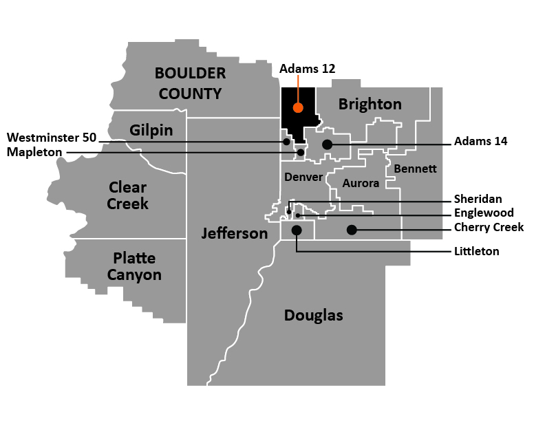 Map of Adams 12 School District