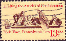 Articles of Confederation 1977 Issue Postage Stamp -13 cents