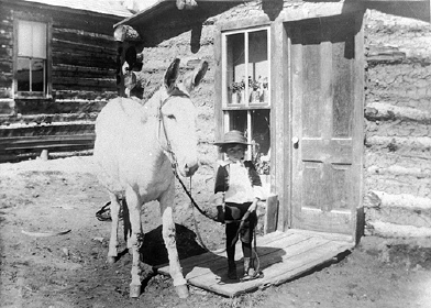 A Child with Burro, Creede, CO