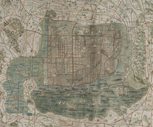 Map of Tenochtitlán, 1521