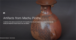 Artifacts from Machu Picchu