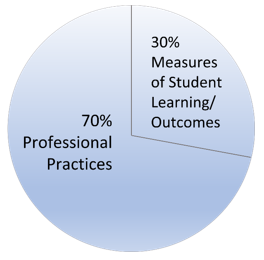 this pie chart shows the compilation of what constitutes a final effectiveness rating (FER)