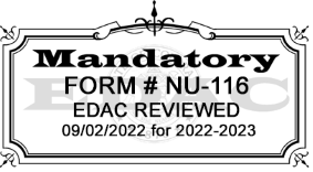 Food safety inspection reporting EDAC stamp school year 2022-23