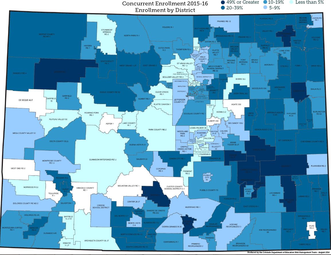 Concurrent Enrollment Map 2015-16