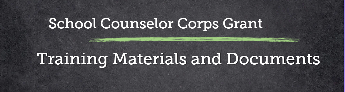 SCCG Training Materials and Documents 