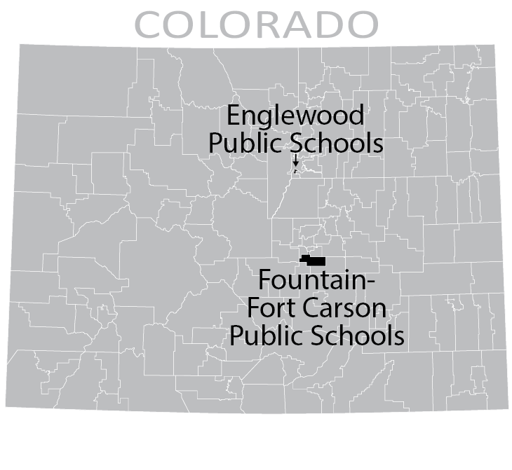 Map Fountain-Fort Carson and Englewood school districts 
