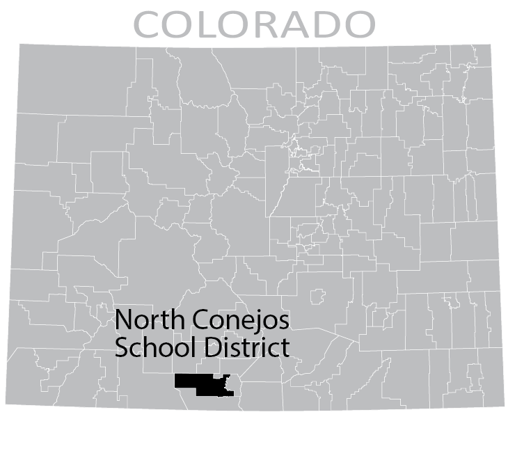 Map of North Conejos School District
