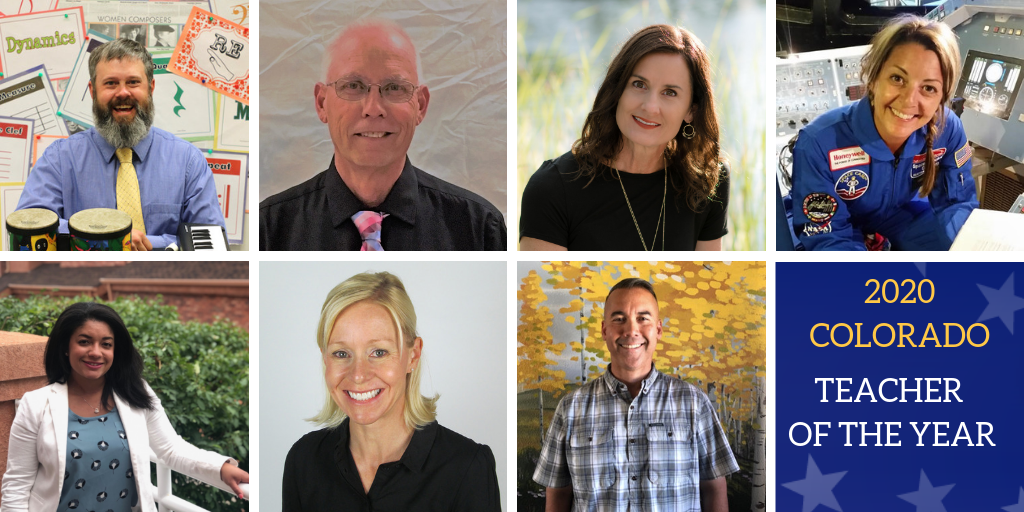 2020 Colorado Teacher of the Year photos of all seven finalists