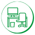 Icon with chair and desk