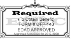 Required to obtain benefit. Form # P30-103. EDAC Approved. Approved 1/10/2020 for 2019-2020.