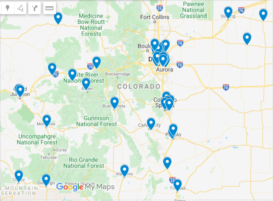 Map of AEFLA and AELA program locations 21-22