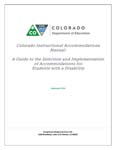 Picture of Accommodations Manual 2014-2015