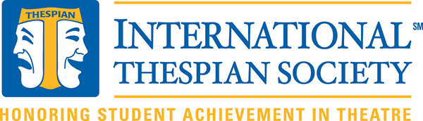 A decorative logo for the International Thespian Society.