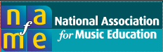 A decorative logo for the National Association for Music Education.
