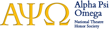A decorative logo for the National Theatre Honor Society.