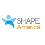 A decorative logo for the Society of Health and Physical Educators.