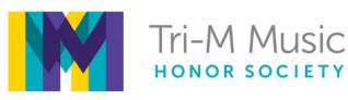 A decorative logo for the Tri-M Music Honor Society.