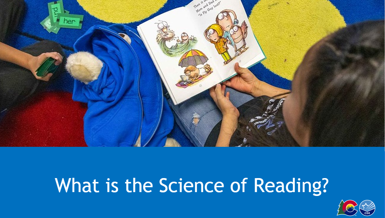 Image of child reading a book