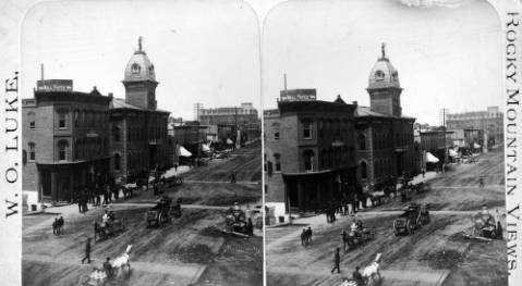 Harrison Avenue in Leadville, 1884