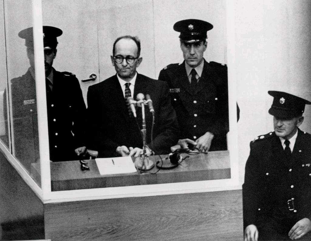 The trial of Nazi war criminal, Adolf Eichmann in Jerusalem where Arendt’s “Banality of Evil,” captured his denial of responsibility.
