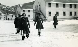 Mary Elizabeth Davis and Friends Enjoying the Snow