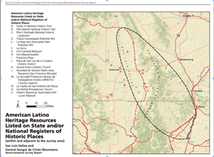 Map of Mexican Land Grants in the San Luis Valley