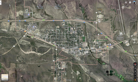 Satellite map of Limon, CO