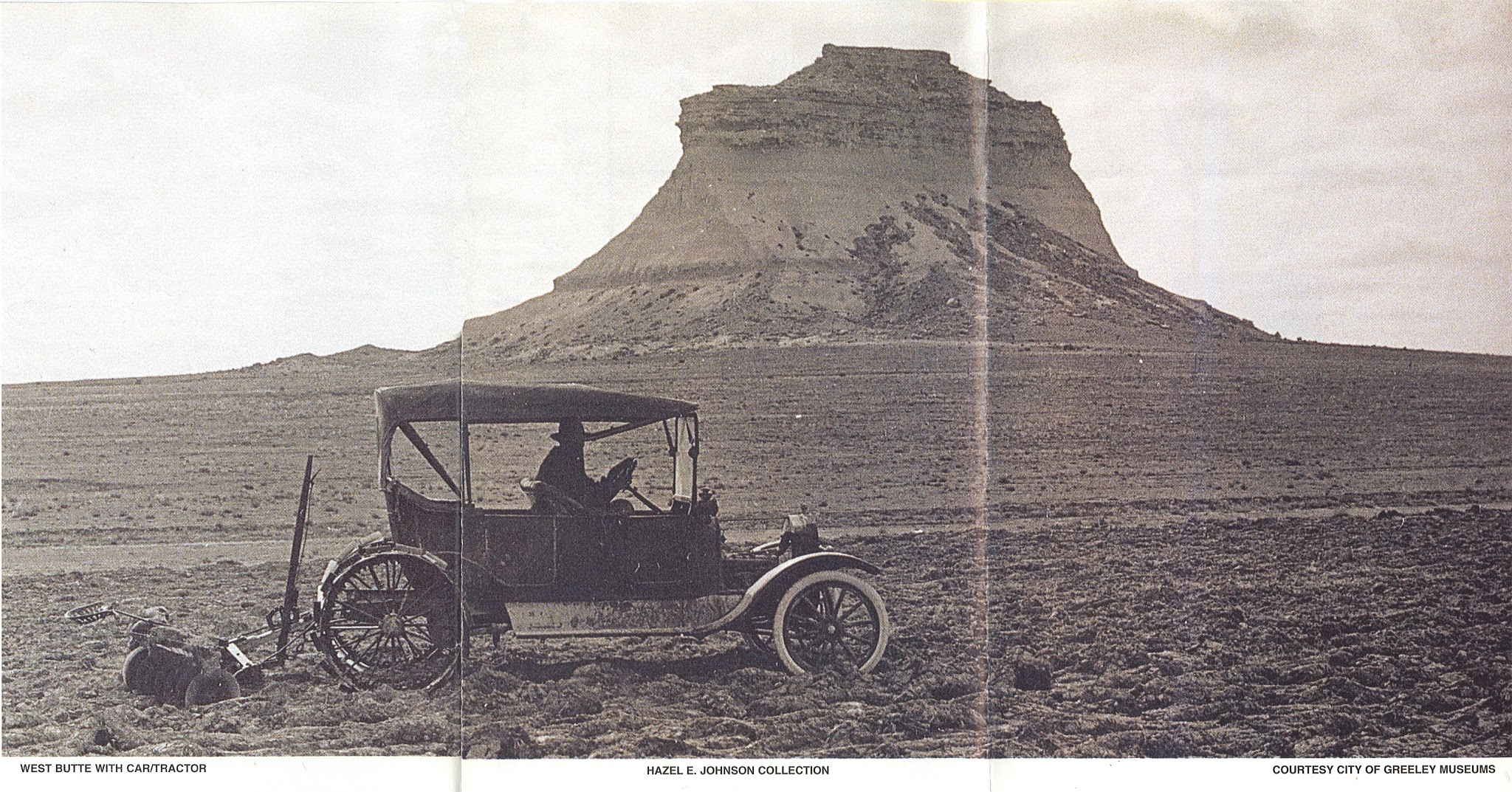 West Butte with Car/Tractor