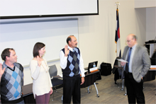 New Englewood School District Board Members are swore in