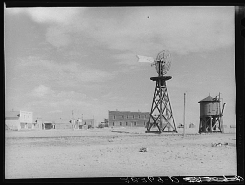 Windmill and Railroad Water Tower