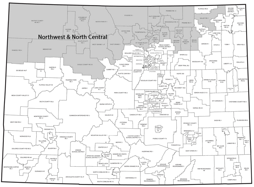 Educator effectiveness northwest & north central regional map 