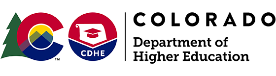 this is the logo for the Colorado Department of Higher Education