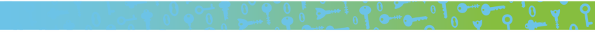 Decorative green and blue banner