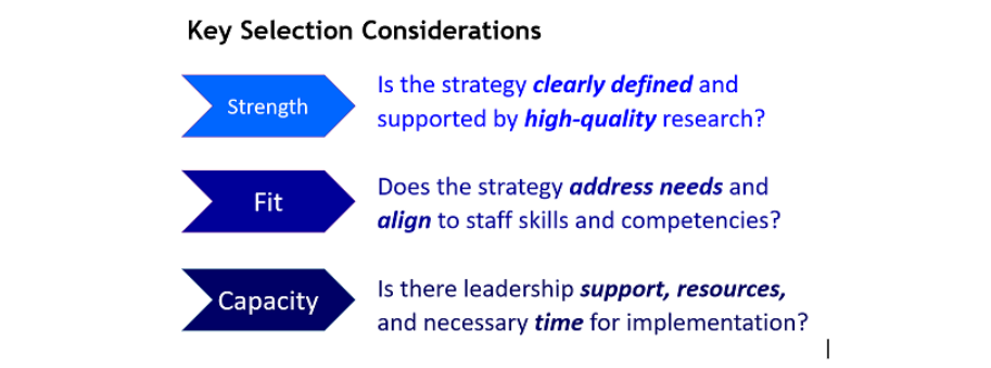 EBI Key Considerations