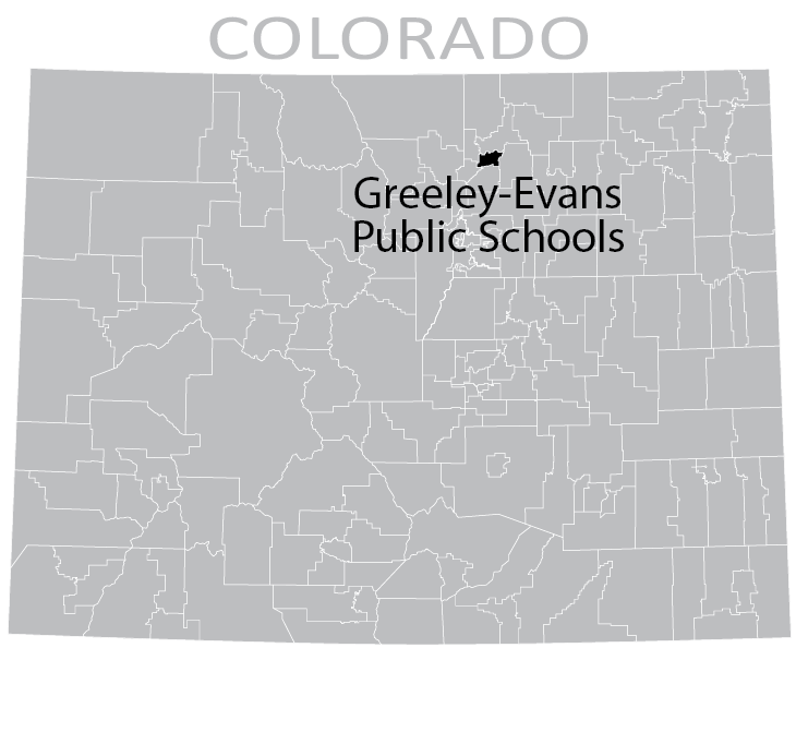 Map of Greeley-Evans District 6 School District 