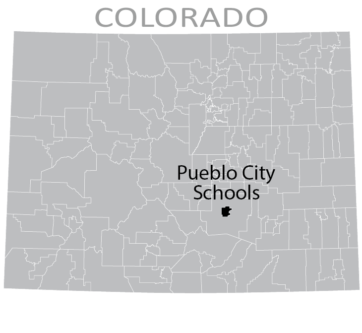Map of Pueblo City Schools